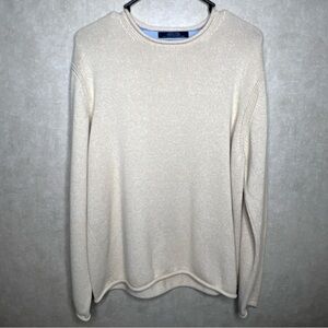 Tommy Hilfiger women’s sweater size medium long sleeve beige Solid M